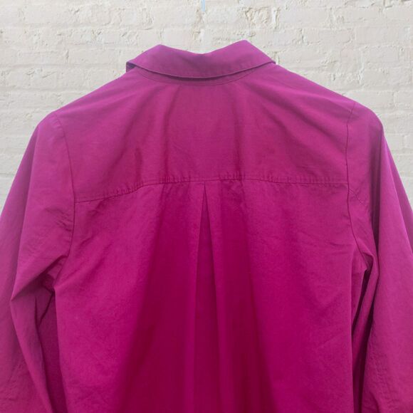 Chico's Rubellite Fuchsia Puff Sleeve Pocket Blouse Size 1/ US M - Picture 5 of 16